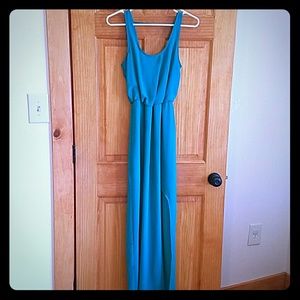 Teal maxi dress